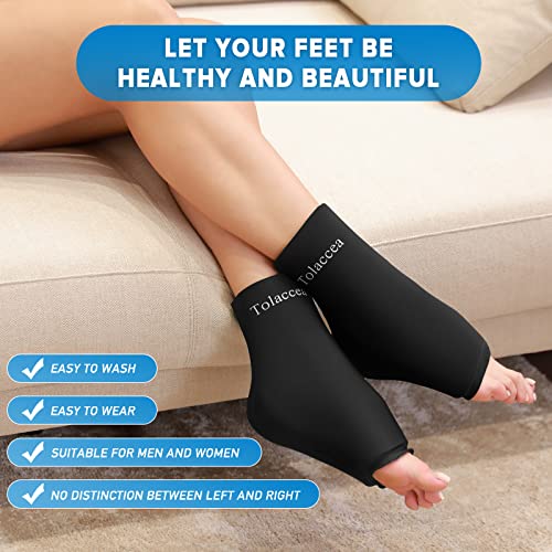 Ankle Foot Ice Pack Wrap for Injuries, Reusable Gel Ice Pack for Hot and Cold...