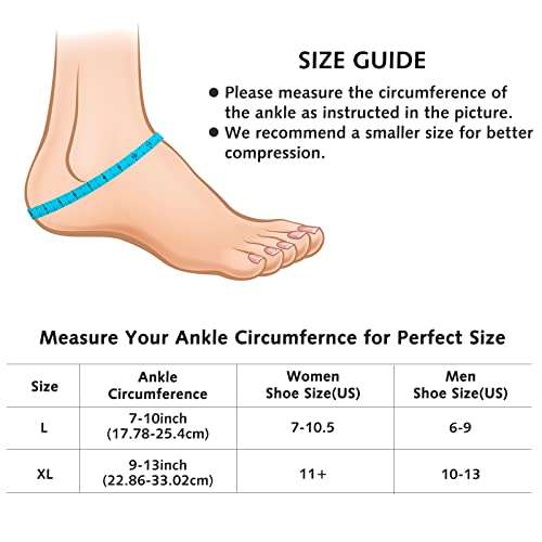 Ankle Foot Ice Pack Wrap for Injuries, Reusable Gel Ice Pack for Hot and Cold...