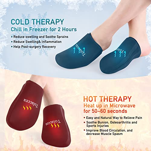 Foot Ice Pack for Toes,Reusable Gel Ice Pack for Hot and Cold Therapies,Flexi...