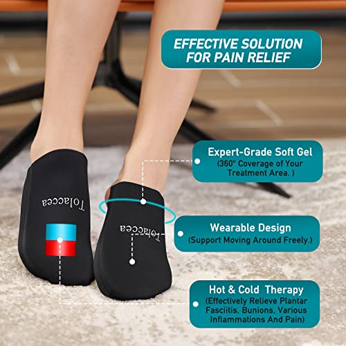 Foot Ice Pack for Toes,Reusable Gel Ice Pack for Hot and Cold Therapies,Flexi...