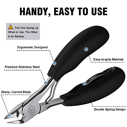 Toenail Clipper Pedicure Tool, TOMEEM Professional Podiatrist Toe Nail Cutter...