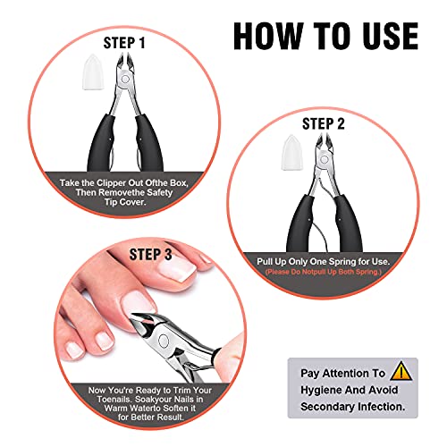 Toenail Clipper Pedicure Tool, TOMEEM Professional Podiatrist Toe Nail Cutter...