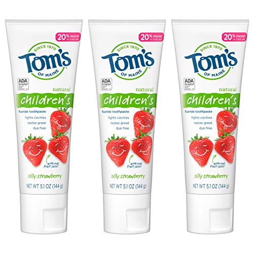 Tom's of Maine ADA Approved Fluoride Children's Toothpaste, Natural Toothpast...