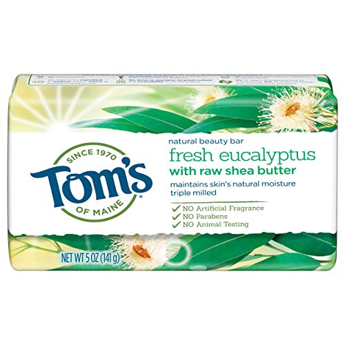 Tom's of Maine Natural Beauty Bar Soap With Raw Shea Butter, Fresh Eucalyptus...