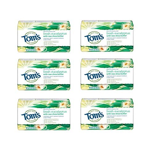 Tom's of Maine Natural Beauty Bar Soap With Raw Shea Butter, Fresh Eucalyptus...