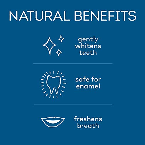 Tom's of Maine Natural Luminous White Toothpaste with Fluoride, Clean Mint, 4...