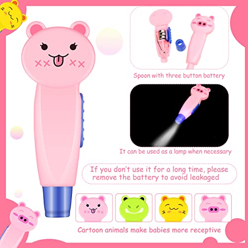 17 Pieces Earwax Remover Tool Cute Kid's LED Earwax Spoon Ear Cleaner with Li...