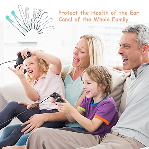 20 Pieces Replacement Ear Cleaner Tips Silicone Ear Spoon Reusable Ear Spoon ...