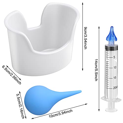 4 Packs Ear Flushes Tool with Rubber Bulb, Syringe, Ear Wash Basin and Cotton...