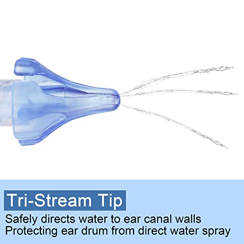 4 Packs Ear Flushes Tool with Rubber Bulb, Syringe, Ear Wash Basin and Cotton...