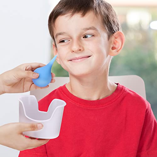 4 Packs Ear Flushes Tool with Rubber Bulb, Syringe, Ear Wash Basin and Cotton...