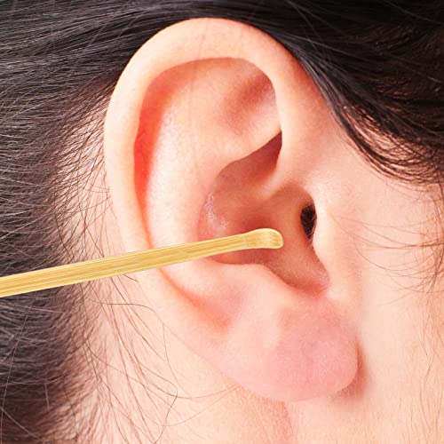 6 Pieces Bamboo Ear Cleaner Wood Ear Pick Bamboo Ear Pickers Ear Cleaning Too...
