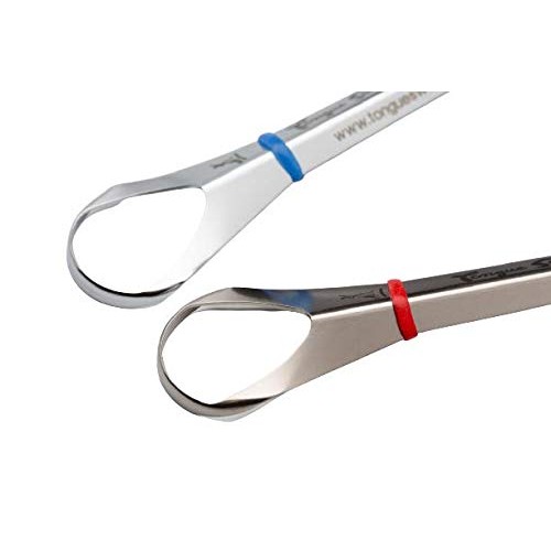 Tongue Sweeper Model P Medical Grade, Dishwasher Safe, Stainless Steel Tongue...
