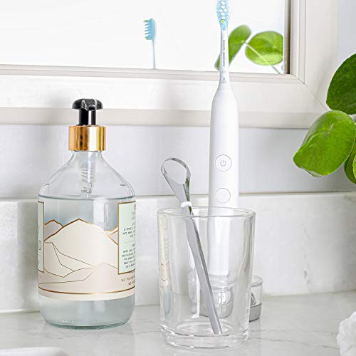 Tongue Sweeper Model P Medical Grade, Dishwasher Safe, Stainless Steel Tongue...