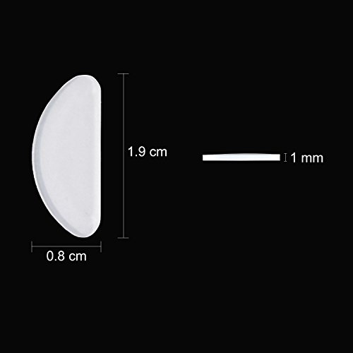 TOODOO 18 Pairs Eyeglasses Nose Pads Glasses Adhesive Silicone Anti-Slip Nose...