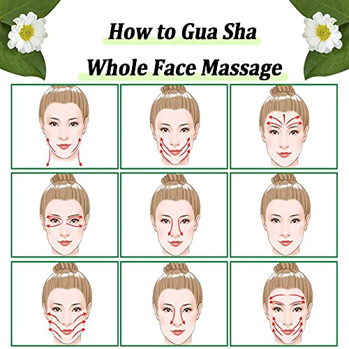 TOOVREN Gua Sha Facial Massage Tool Gua Sha Scraping Tool Face Sculpting Tool...
