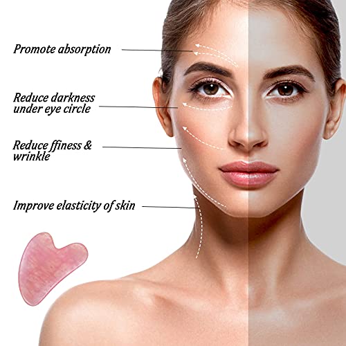 TOOVREN Gua Sha Facial Massage Tool Gua Sha Scraping Tool Face Sculpting Tool...