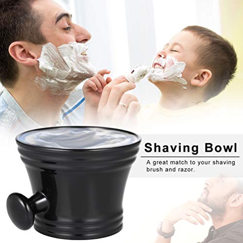 TOPBATHY Plastic Shaving Brush Bowl with Handle Soap Mug Face Cleaning Foam B...