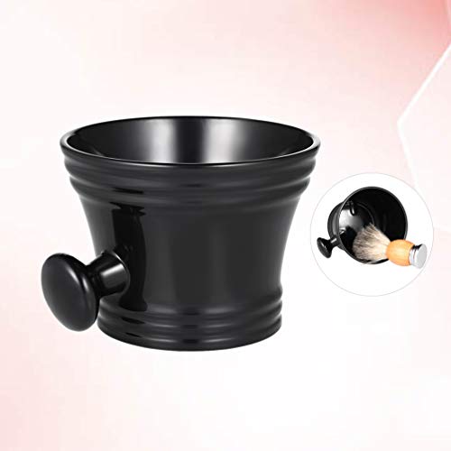 TOPBATHY Plastic Shaving Brush Bowl with Handle Soap Mug Face Cleaning Foam B...