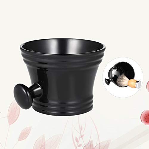 TOPBATHY Plastic Shaving Brush Bowl with Handle Soap Mug Face Cleaning Foam B...