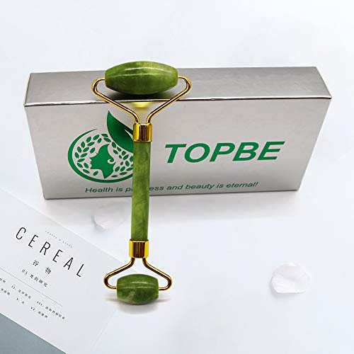 TOPBE Natural Jade Roller For Face - Best Face Roller to Improve the Appearan...