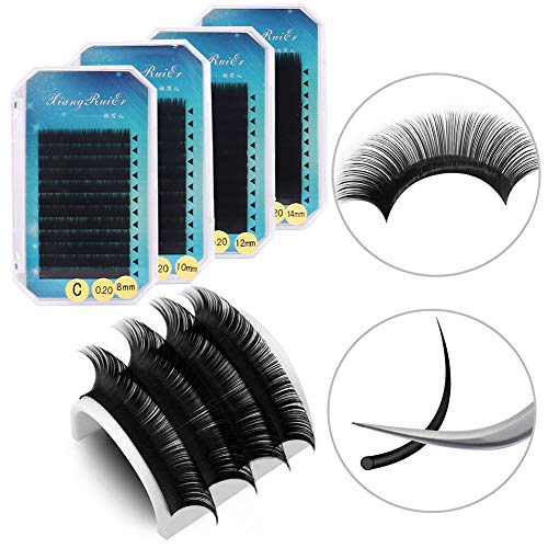 Full Professional Eyelash Extension Kit, TopDirect C Curl Eyelahes False Lash...