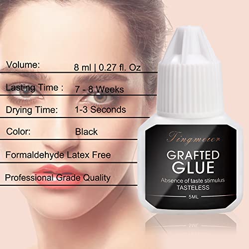 Full Professional Eyelash Extension Kit, TopDirect C Curl Eyelahes False Lash...