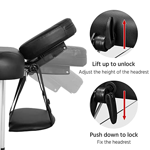 Topeakmart Portable Massage Table Aluminum Massage Bed Spa Bed Therapy Table ...