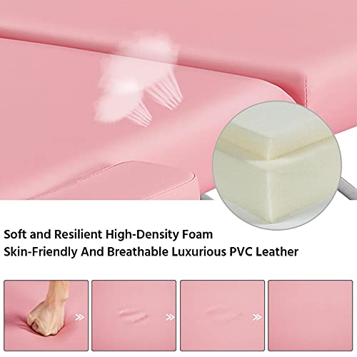 Topeakmart Portable Massage Table Aluminum Spa Bed Therapy Table Height Adjus...