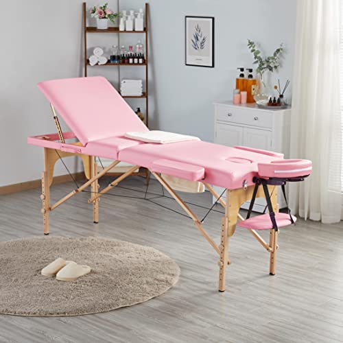 Topeakmart Portable Massage Table Massage Bed Spa Bed Therapy Table Collapsab...