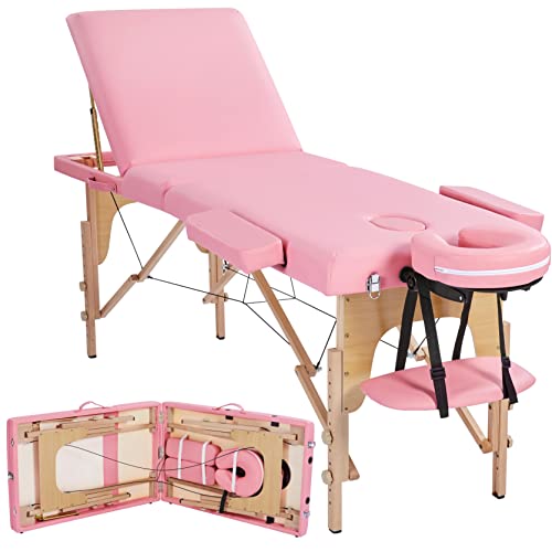 Topeakmart Portable Massage Table Massage Bed Spa Bed Therapy Table Collapsab...