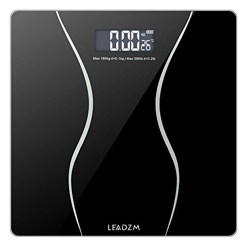 TOPINCN Slim Waist Pattern Personal Scale Weighing Bathroom Scales Body Weigh...