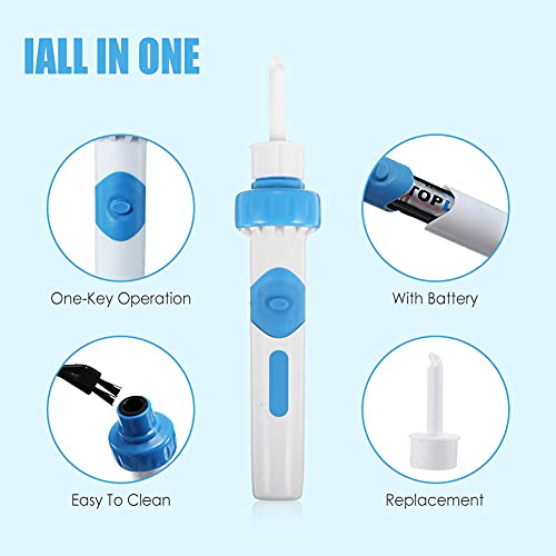 Earwax Removal Kit, Ear Cleaner, Portable Automatic Electric Vacuum Ear Wax, ...