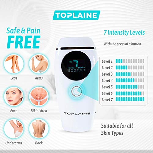 Toplaine Laser Hair Removal Device - Potent 600.000 IPL Permanent Hair Remove...