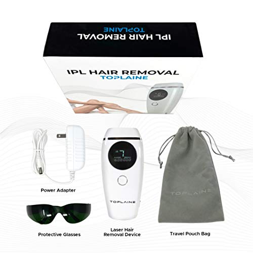 Toplaine Laser Hair Removal Device - Potent 600.000 IPL Permanent Hair Remove...