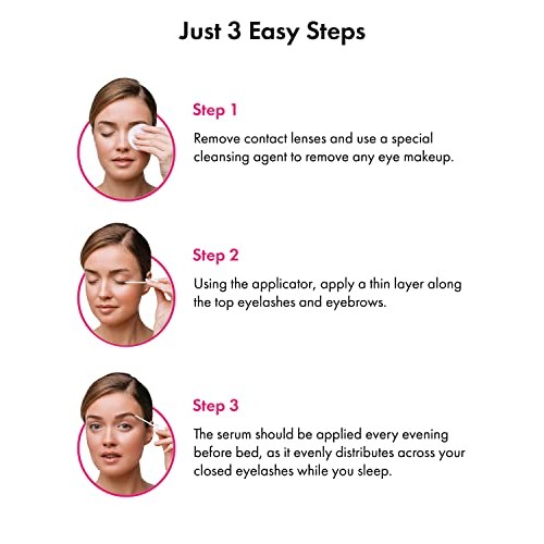 Toplash XL Lash and Brow Booster, Growth Serum with Eyelash and Eyebrow Enhan...