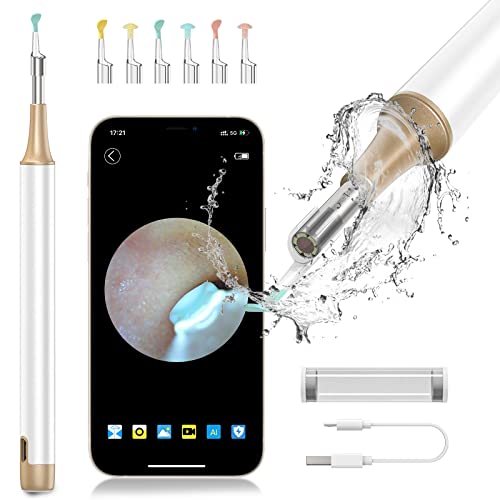 Ear Wax Removal Tool, Wireless Ear Otoscope with Light Ear Wax Removal Kit Cl...