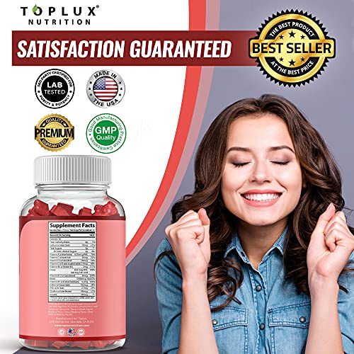 Hair Vitamins Gummies Supplement – Faster Hair Growth Gummy 5000mcg Biotin, F...