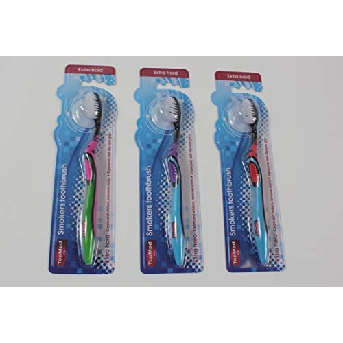 Top Med ETS Smokers Toothbrush Extra Hard ( Color May Vary )