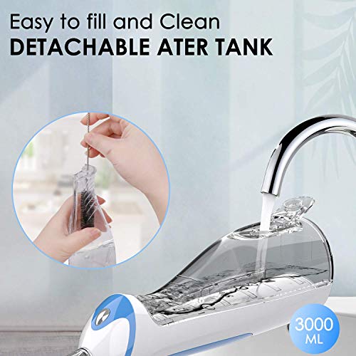 TOPOINT Cordless Dental Oral Irrigator Water Dental Flosser Professional Teet...