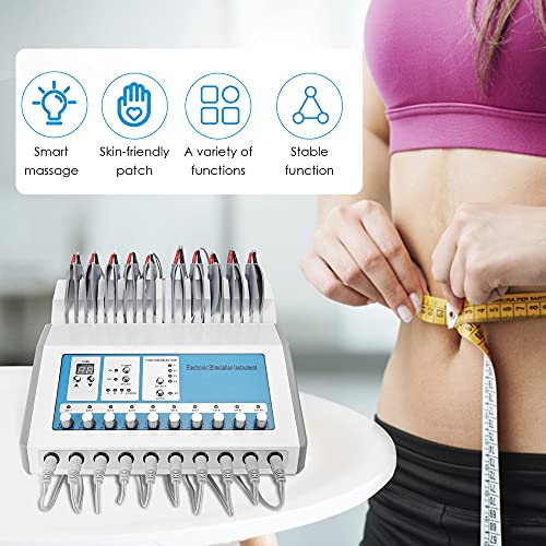 TOPQSC Body Fitness Equip-Ment, Elec-tric Mu-slce Sti-mulator, Elec-Trode Mu-...