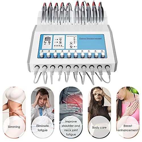 TOPQSC Body Fitness Equip-Ment, Elec-tric Mu-slce Sti-mulator, Elec-Trode Mu-...