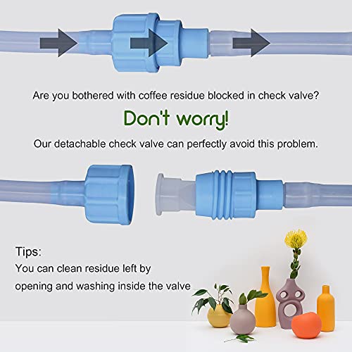 TopQuaFocus 2 Quart Enema Bag Kit Clear Non-Toxic Silicone for Coffee and Wat...