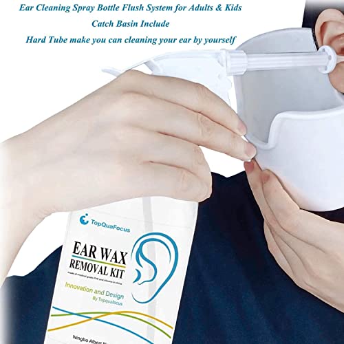 TopQuaFocus Earwax Removal Kit, Electric Earwax Cleaner Earwax Remover Irriga...