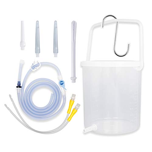 TopQuaFocus Enema Bucket Kit Plastic Enema Bucket for Cover Colon Cleansing 2...