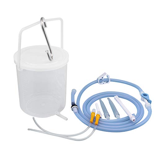 TopQuaFocus Enema Bucket Kit Plastic Enema Bucket for Cover Colon Cleansing 2...