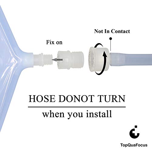 Topquafocus Enema Hose Replacement Silicone Tube Kit, Enema Nozzle, Long Rect...