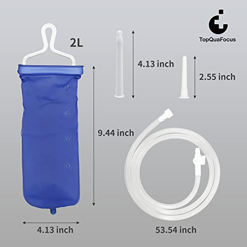 TopQuaFocus Home Enema Kit Coffee Enema Bag Kit for Colon Cleansing 2 Quart (...