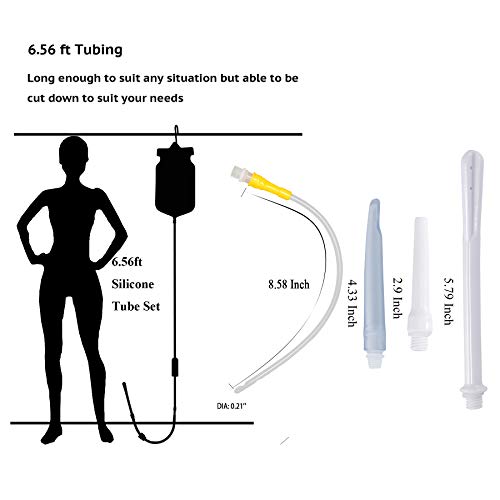 Topquafocus Large Enema Bucket Kit Anti-backflow Enema Kit for Men Women Colo...