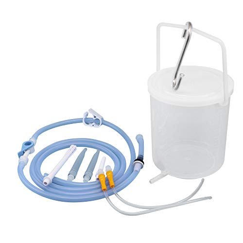 Topquafocus Large Enema Bucket Kit Anti-backflow Enema Kit for Men Women Colo...